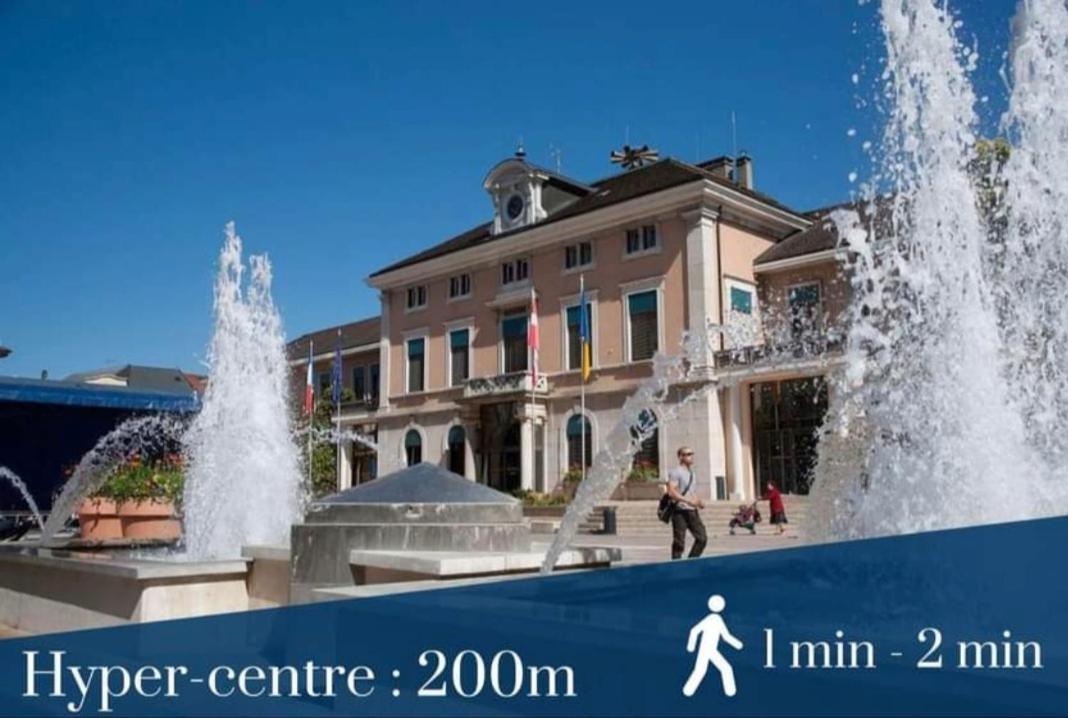 Apart 5 Personnes, 1Min Gare D'Annemasse, Geneve 5Km Kültér fotó