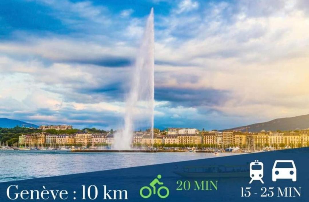 Apart 5 Personnes, 1Min Gare D'Annemasse, Geneve 5Km Kültér fotó